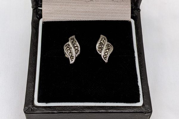 Marcasite stud earrings